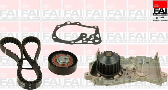 FAI AutoParts TBK536-6609 - Водяной насос + комплект зубчатого ремня ГРМ autospares.lv