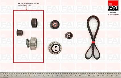 FAI AutoParts TBK03 - Комплект зубчатого ремня ГРМ autospares.lv