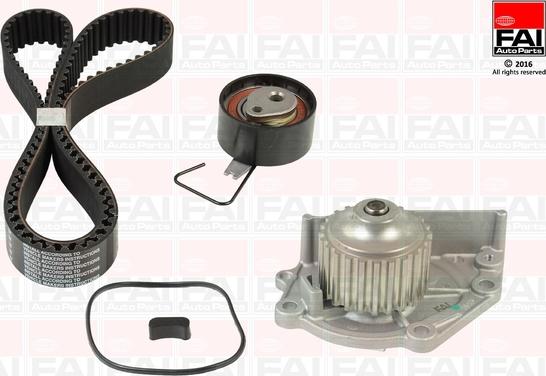 FAI AutoParts TBK155-2743 - Водяной насос + комплект зубчатого ремня ГРМ autospares.lv