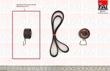 FAI AutoParts TBK155 - Комплект зубчатого ремня ГРМ autospares.lv