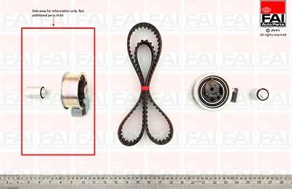 FAI AutoParts TBK161 - Комплект зубчатого ремня ГРМ autospares.lv