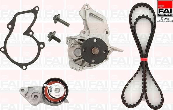 FAI AutoParts TBK104-6112 - Водяной насос + комплект зубчатого ремня ГРМ autospares.lv