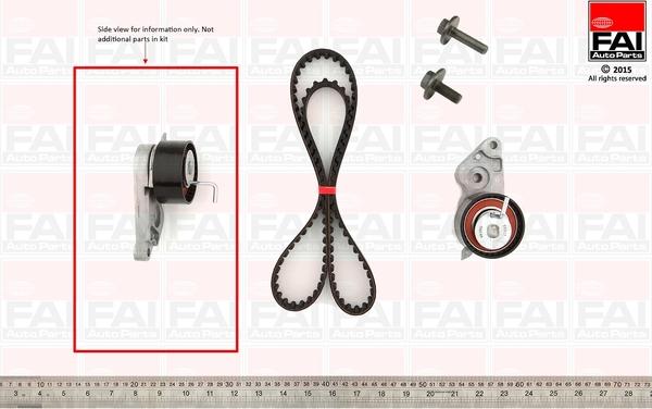 FAI AutoParts TBK104 - Комплект зубчатого ремня ГРМ autospares.lv