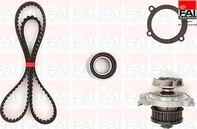 FAI AutoParts TBK187-6260 - Водяной насос + комплект зубчатого ремня ГРМ autospares.lv