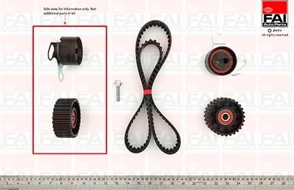 FAI AutoParts TBK125 - Комплект зубчатого ремня ГРМ autospares.lv