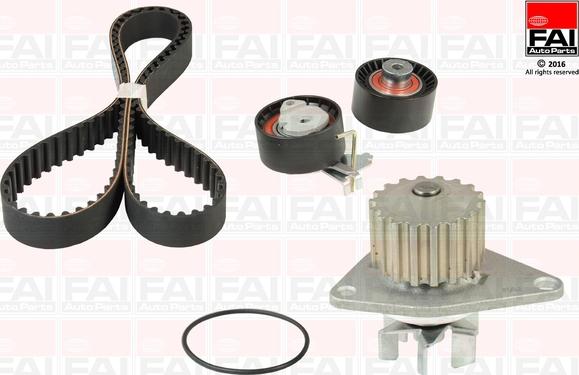 FAI AutoParts TBK343-6416 - Водяной насос + комплект зубчатого ремня ГРМ autospares.lv