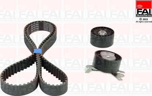 FAI AutoParts TBK255 - Комплект зубчатого ремня ГРМ autospares.lv