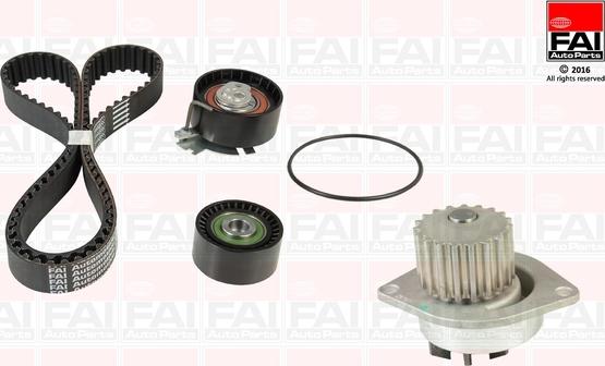 FAI AutoParts TBK252-6038 - Водяной насос + комплект зубчатого ремня ГРМ autospares.lv