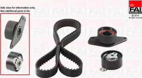 FAI AutoParts TBK233 - Комплект зубчатого ремня ГРМ autospares.lv