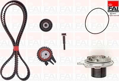 FAI AutoParts TBK224-6228 - Водяной насос + комплект зубчатого ремня ГРМ autospares.lv