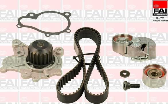 FAI AutoParts TBK225-6528 - Водяной насос + комплект зубчатого ремня ГРМ autospares.lv