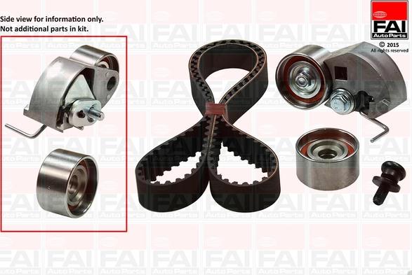 FAI AutoParts TBK225 - Комплект зубчатого ремня ГРМ autospares.lv