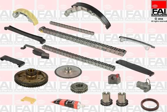 FAI AutoParts TCK41CRD - Комплект цепи привода распредвала autospares.lv