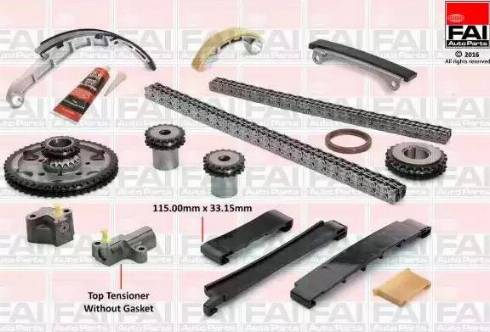 FAI AutoParts TCK42L - Комплект цепи привода распредвала autospares.lv