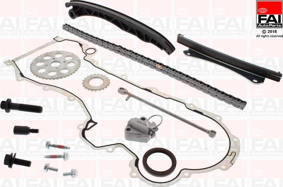 FAI AutoParts TCK6L - Комплект цепи привода распредвала autospares.lv