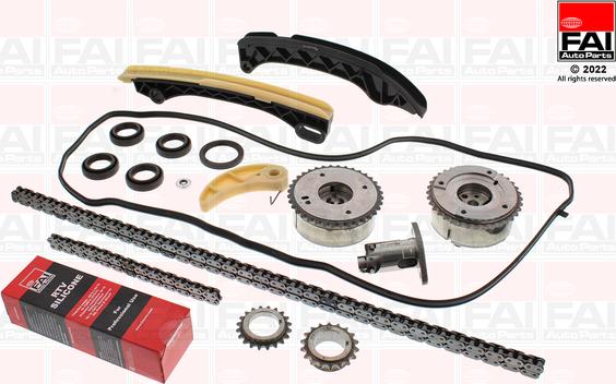 FAI AutoParts TCK389VVT - Комплект цепи привода распредвала autospares.lv