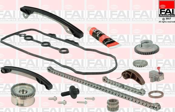 FAI AutoParts TCK249VVT - Комплект цепи привода распредвала autospares.lv