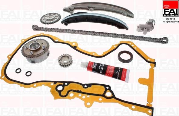 FAI AutoParts TCK202L3VVT - Комплект цепи привода распредвала autospares.lv