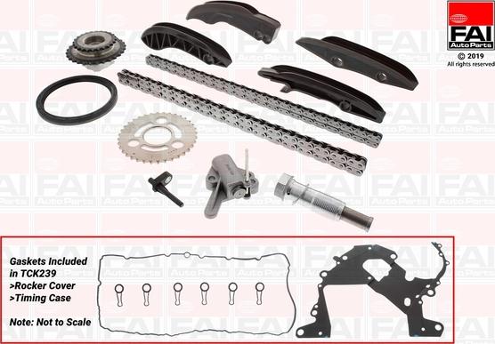 FAI AutoParts TCK239 - Комплект цепи привода распредвала autospares.lv