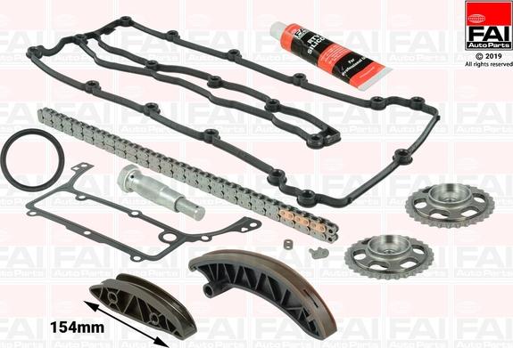 FAI AutoParts TCK227L - Комплект цепи привода распредвала autospares.lv