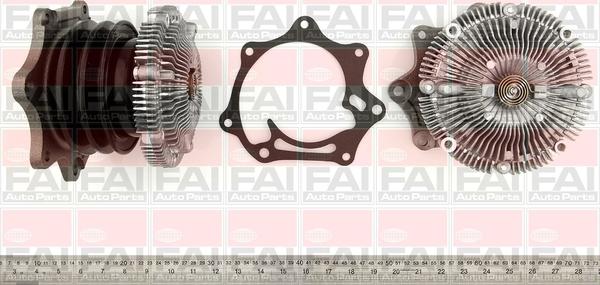 FAI AutoParts WP6314 - Водяной насос autospares.lv