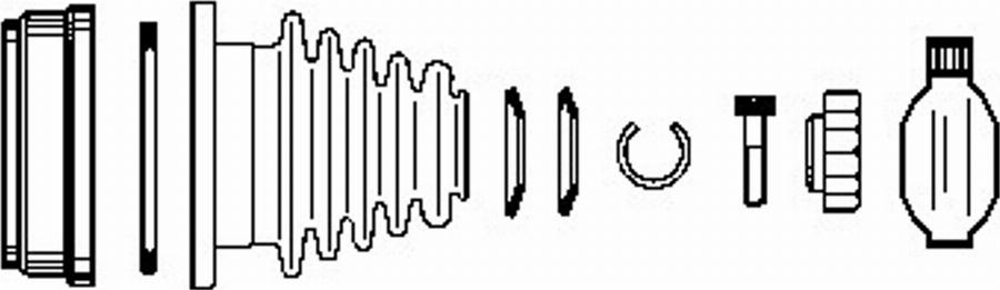 Farcom 134293 - Шарнирный комплект, ШРУС, приводной вал autospares.lv