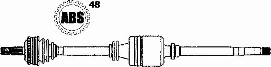 Farcom 121801 - Приводной вал autospares.lv