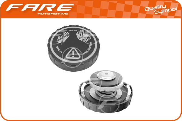 FARE SA 9861 - Крышка, резервуар охлаждающей жидкости autospares.lv