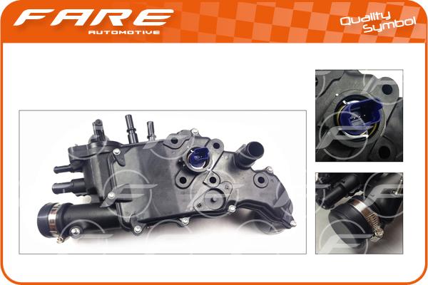 FARE SA 14828 - Термостат охлаждающей жидкости / корпус autospares.lv