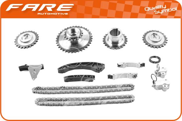 FARE SA 15020 - Комплект цепи привода распредвала autospares.lv