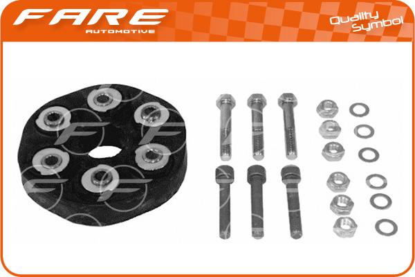 FARE SA 1186 - Шарнир, продольный вал autospares.lv