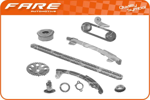 FARE SA 13854 - Комплект цепи привода распредвала autospares.lv