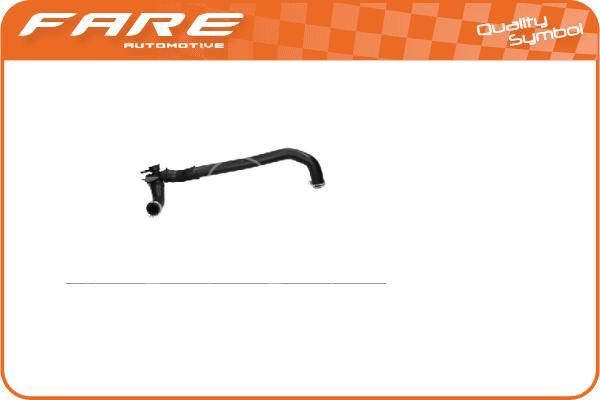 FARE SA 24163 - Шланг радиатора autospares.lv