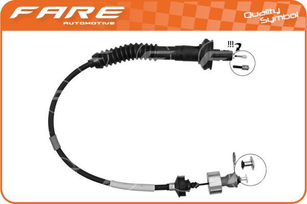 FARE SA 24251 - Трос, управление сцеплением autospares.lv