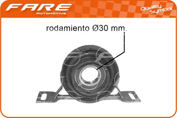 FARE SA 2641 - Подшипник карданного вала, центральная подвеска autospares.lv