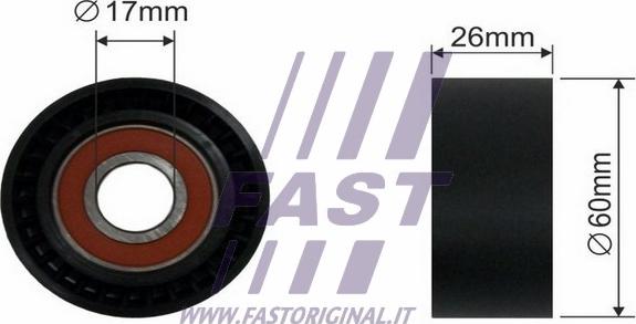 Fast FT44535 - Ролик, поликлиновый ремень autospares.lv