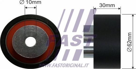 Fast FT44089 - Направляющий ролик, зубчатый ремень ГРМ autospares.lv