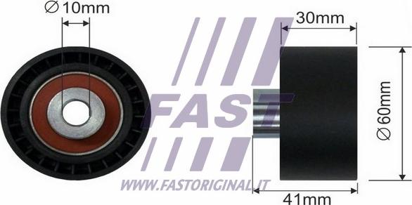 Fast FT44087 - Натяжной ролик, зубчатый ремень ГРМ autospares.lv