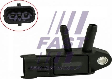 Fast FT54304 - Датчик, давление выхлопных газов autospares.lv