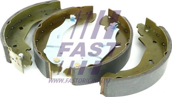 Fast FT30077 - Комплект тормозных колодок, барабанные autospares.lv