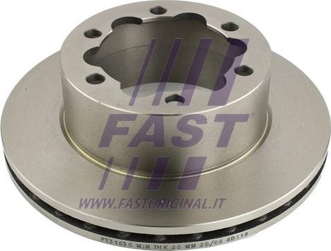 Fast FT31530 - Тормозной диск autospares.lv
