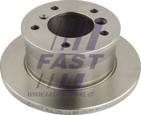 Fast FT31526 - Тормозной диск autospares.lv