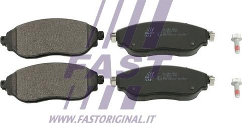 Fast FT29550 - Тормозные колодки, дисковые, комплект autospares.lv