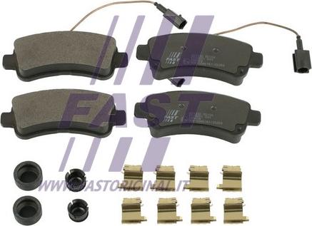 Fast FT29551 - Тормозные колодки, дисковые, комплект autospares.lv