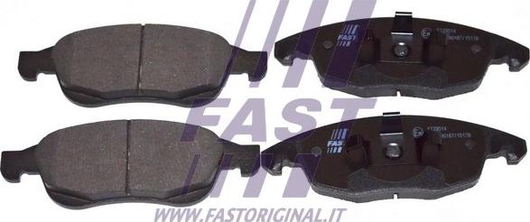 Fast FT29514 - Тормозные колодки, дисковые, комплект autospares.lv