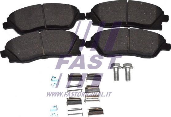 Fast FT29525 - Тормозные колодки, дисковые, комплект autospares.lv