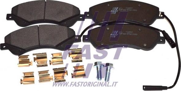 Fast FT29521 - Тормозные колодки, дисковые, комплект autospares.lv