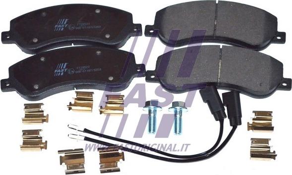 Fast FT29522 - Тормозные колодки, дисковые, комплект autospares.lv