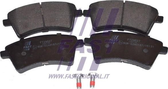 Fast FT29527 - Тормозные колодки, дисковые, комплект autospares.lv