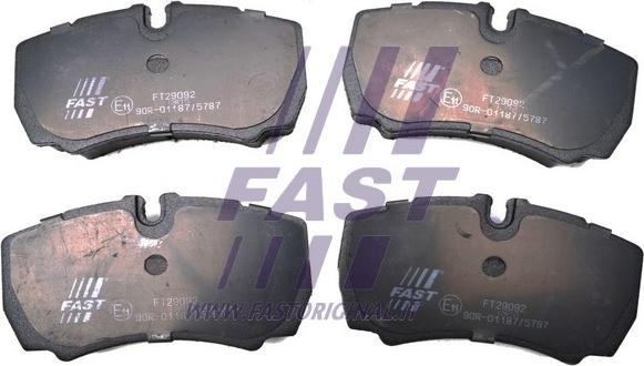 Fast FT29092HD - Тормозные колодки, дисковые, комплект autospares.lv